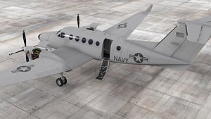 3D model Beechcraft Super King Air 260