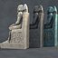 3D model Pharaoh statue
