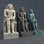 3D model Pharaoh statue
