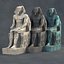 3D model Pharaoh statue