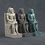 3D model Pharaoh statue