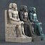 3D model Pharaoh statue