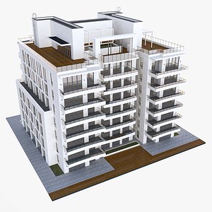 American City Residential Building 3D