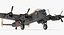 3D model british heavy bomber avro lancaster