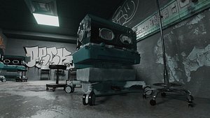 3D model Hospital Incubator Room