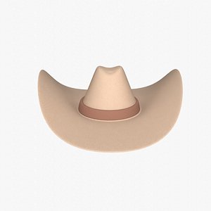 3D Cartoon cowboy hat