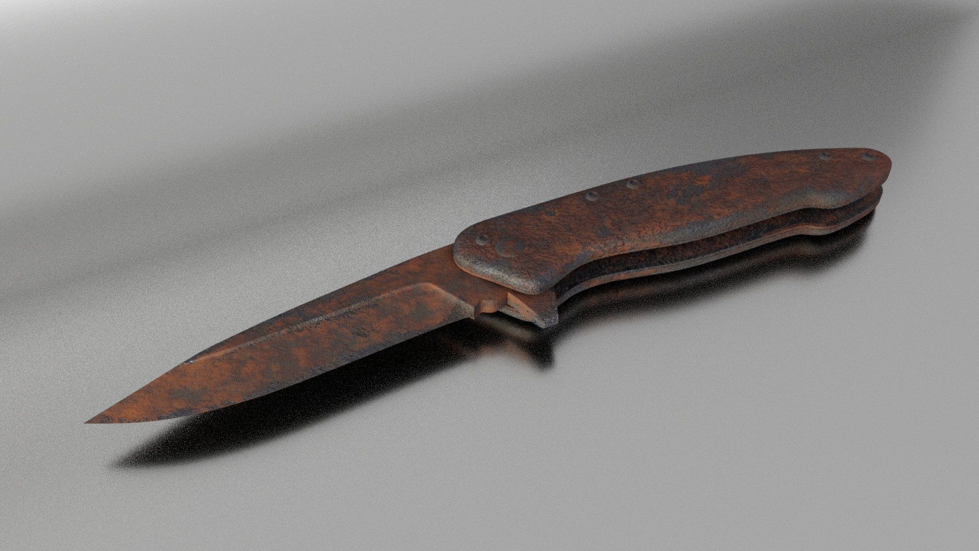 3D Rusted Folding Knife - TurboSquid 1831895
