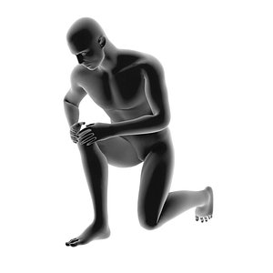 3D Disease display pain leg pain  knee x-ray  medical