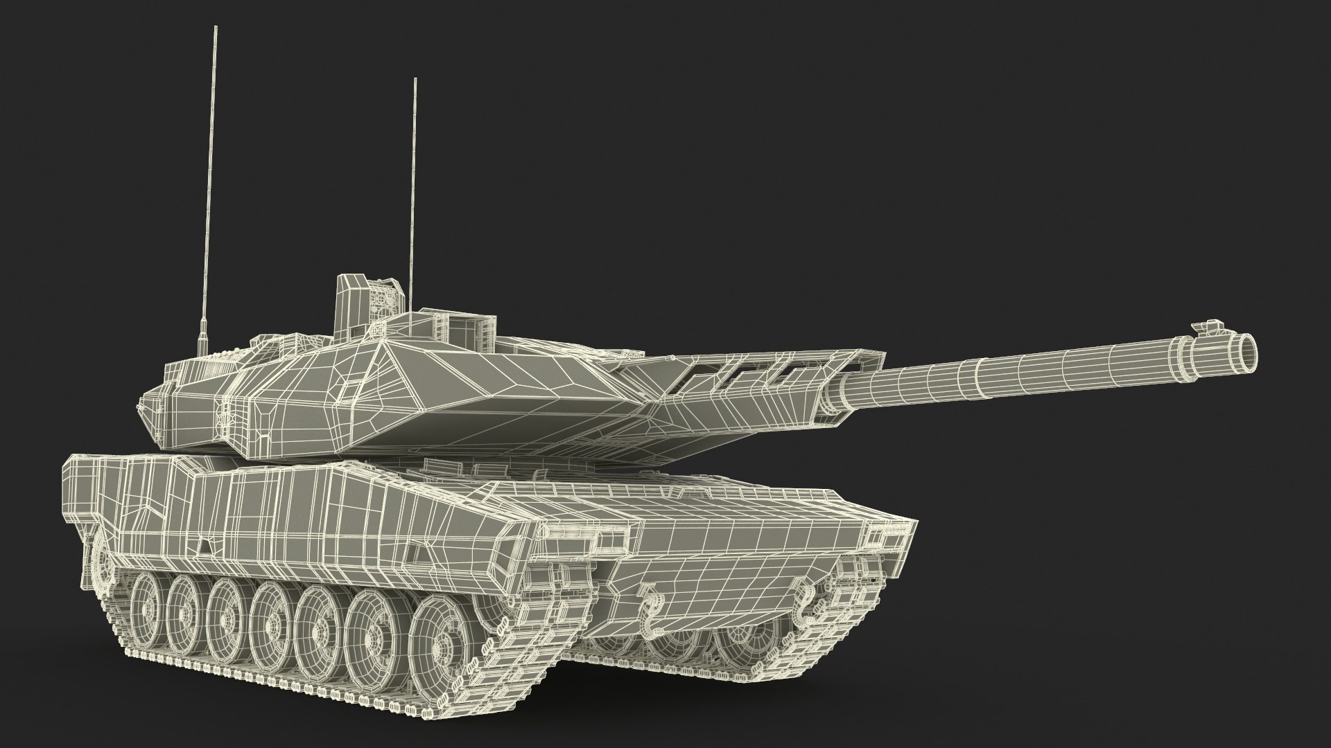 Rheinmetall Panther KF51 MBT Dusted Model - TurboSquid 2203757