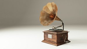 blend antique gramophone