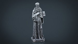 saint benedict 3D model
