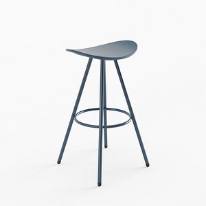 coma 4 leg barstool 3D