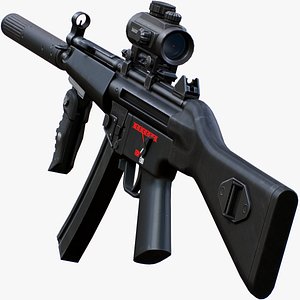 Mp5A2 Tactical - Low Poly Mobile Ready