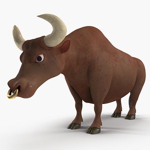 bull toon 3D model