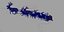 Santa Schlittenhirsche Cristmas RIGGED Rentiere animiert