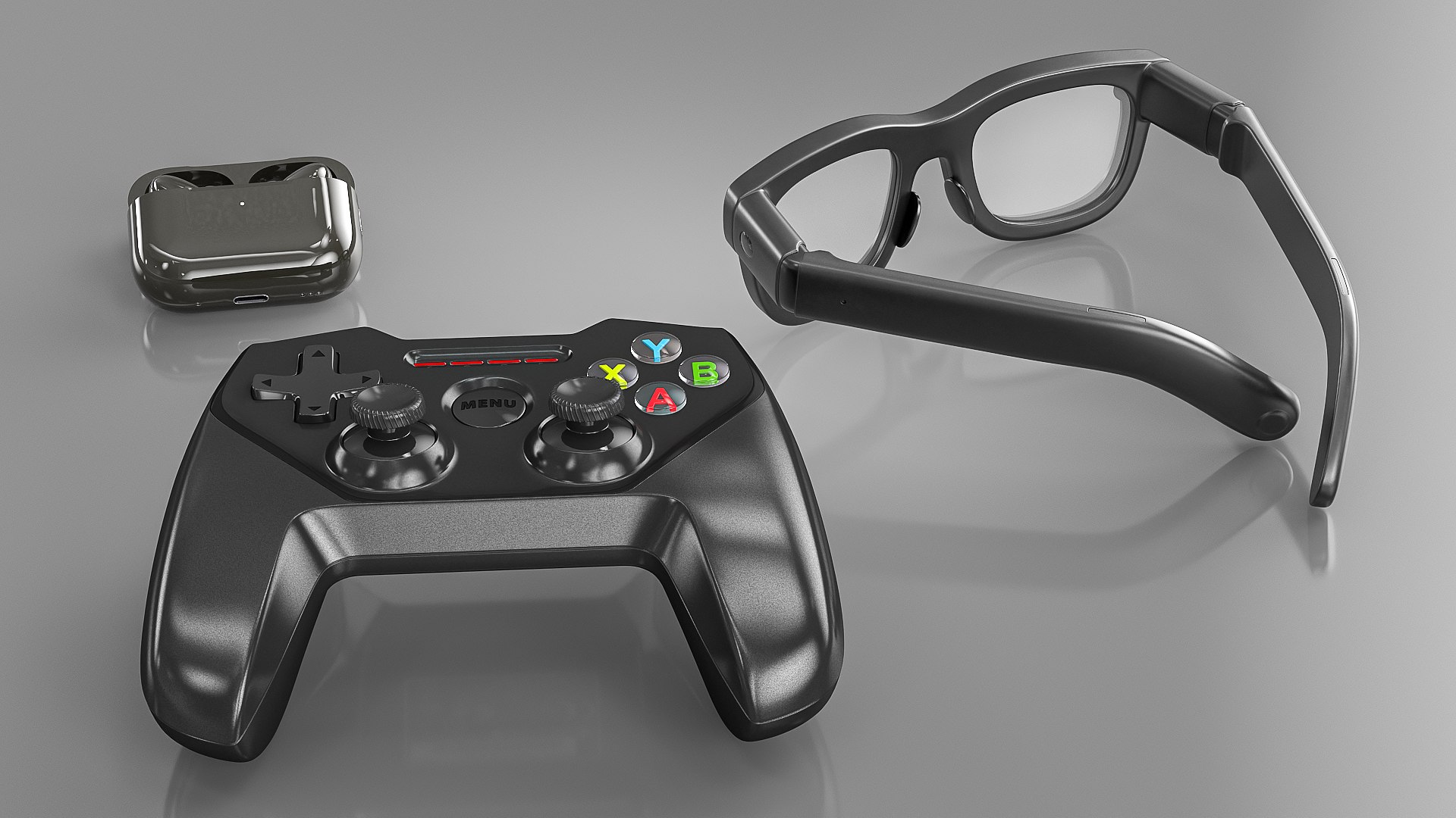 Smart Glasses with SteelSeries Gamepad and Earbuds model https://p.turbosquid.com/ts-thumb/w4/HyM5Px/36/smart_glasses_with_steelseries_gamepad_and_earbuds_006/jpg/1741005642/1920x1080/fit_q87/12b51c7079ce2943bcf87a89089bc08cb28f697f/smart_glasses_with_steelseries_gamepad_and_earbuds_006.jpg