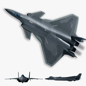 3D J-20 fighter j-20 J20 j-20 stealth fighter j-20 Weilong model