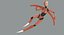 女性ロボットAndroid Rigged