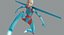 女性ロボットAndroid Rigged