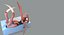 女性ロボットAndroid Rigged