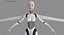 女性ロボットAndroid Rigged