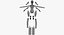 女性ロボットAndroid Rigged