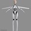 女性ロボットAndroid Rigged