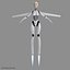 女性ロボットAndroid Rigged