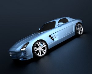 mercedes sls electric drive 3d model