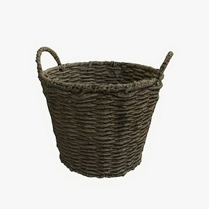 3D BasketWoodSmall01