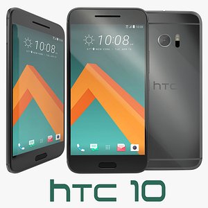 HTC 10 Carbon Gray 3D Model