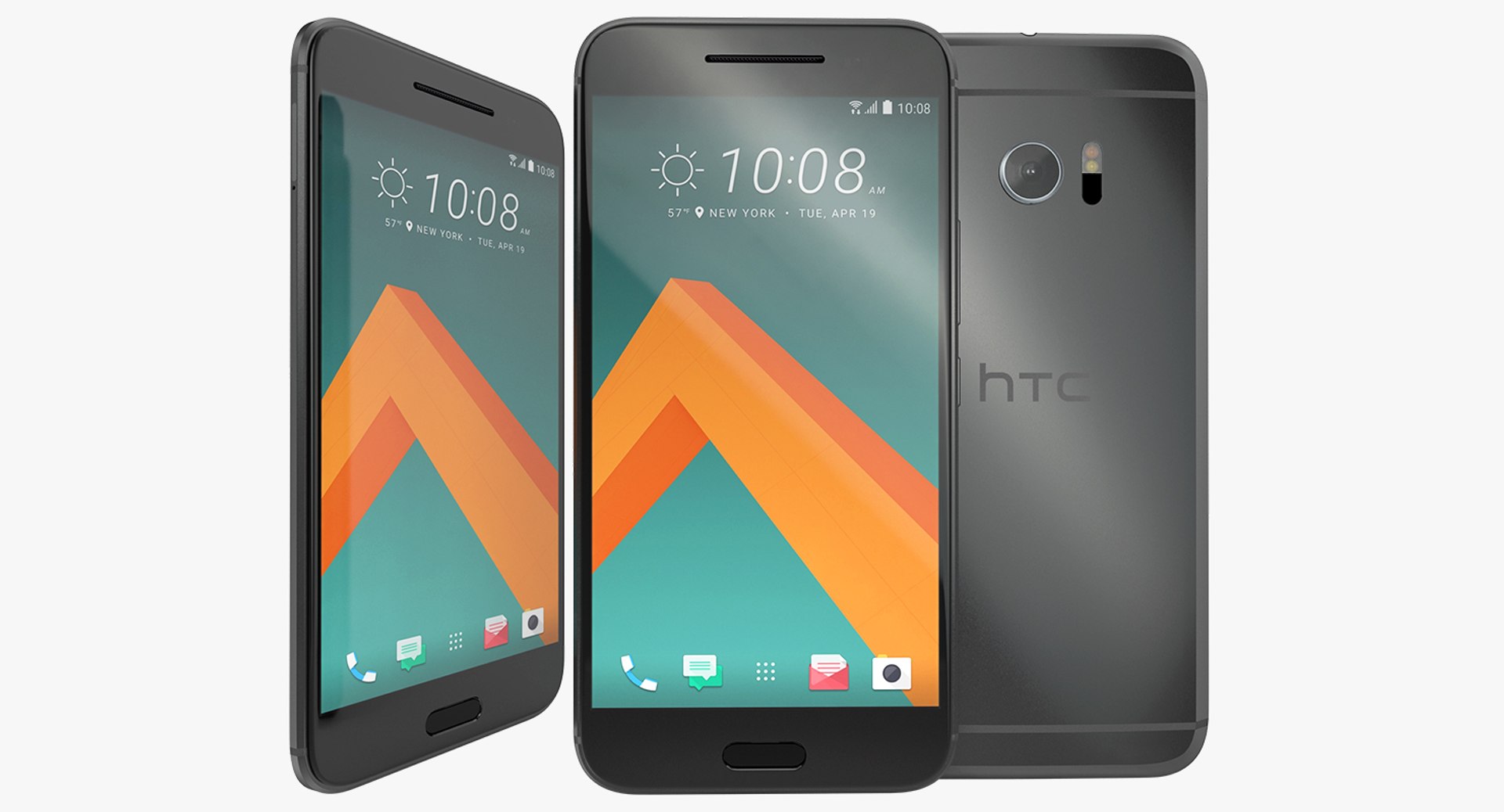 HTC 10 Carbon Gray 3D Model 3D model preview