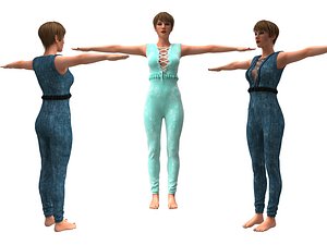 3D realistic womans clothing design model