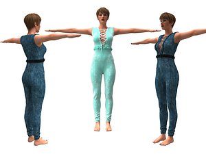 3d realistic womans with clothing design