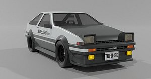 Toyota AE86 Trueno 3D Model