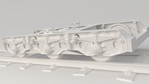 train wheel bogie 3D model