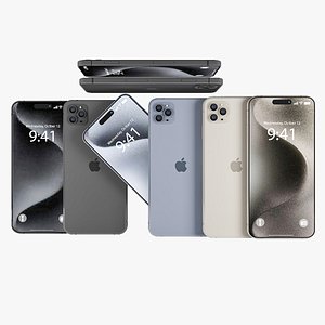 3D 3D APPLE I PHONE 15 PRO MAX