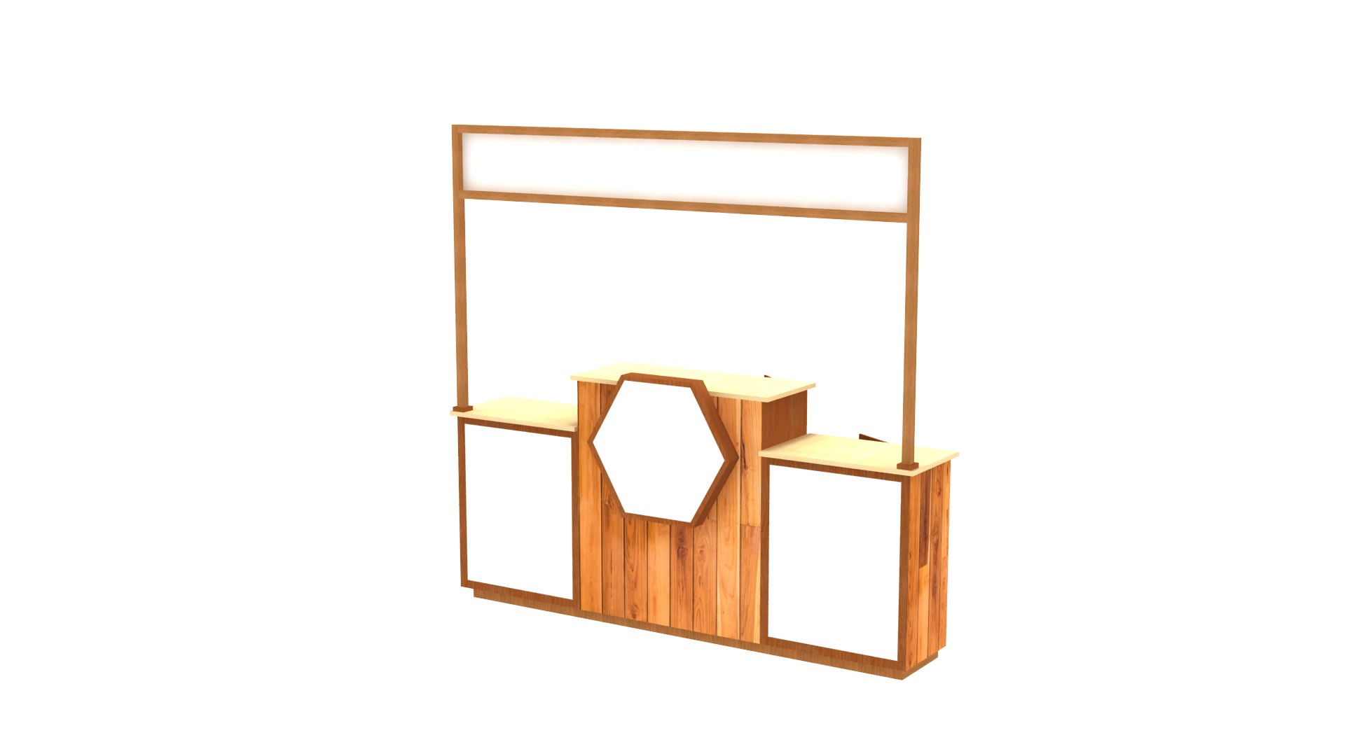 3D Model Food Stall Wood Texture Construction - TurboSquid 2051436