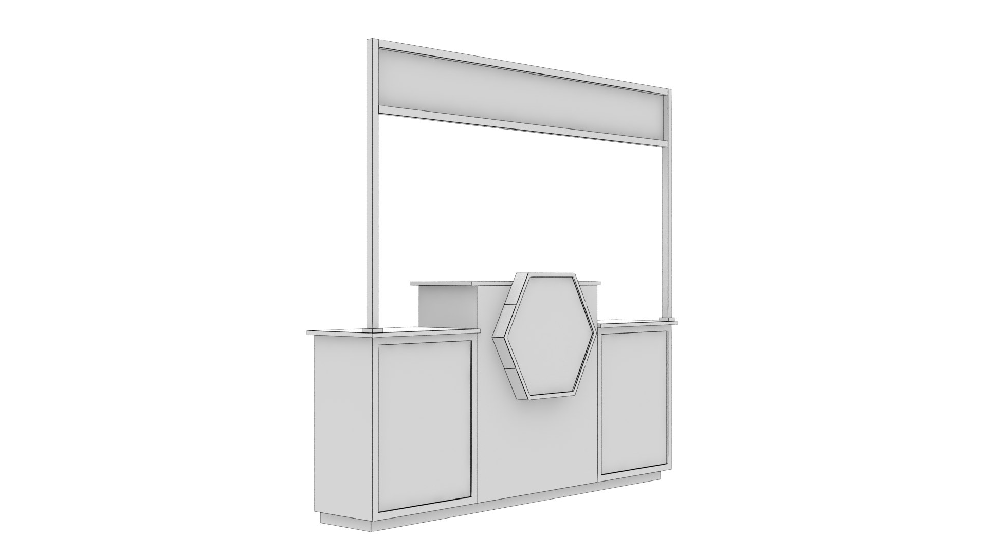 3D Model Food Stall Wood Texture Construction - TurboSquid 2051436