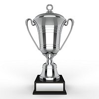 Luxury Trophy Award Cup 3D Model Editable Championship Trophy