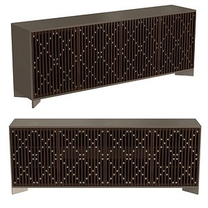 3D Diamond In The Rough CARACOLE CLASSIC cabinet media console model
