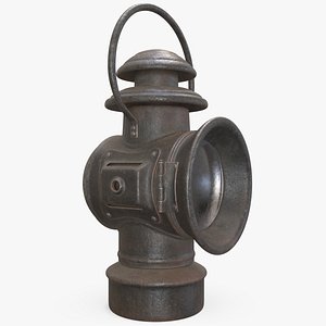 3D Vintage Railway Lantern