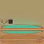 Wooden Longboard Surf