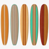 Wooden Longboard Surf