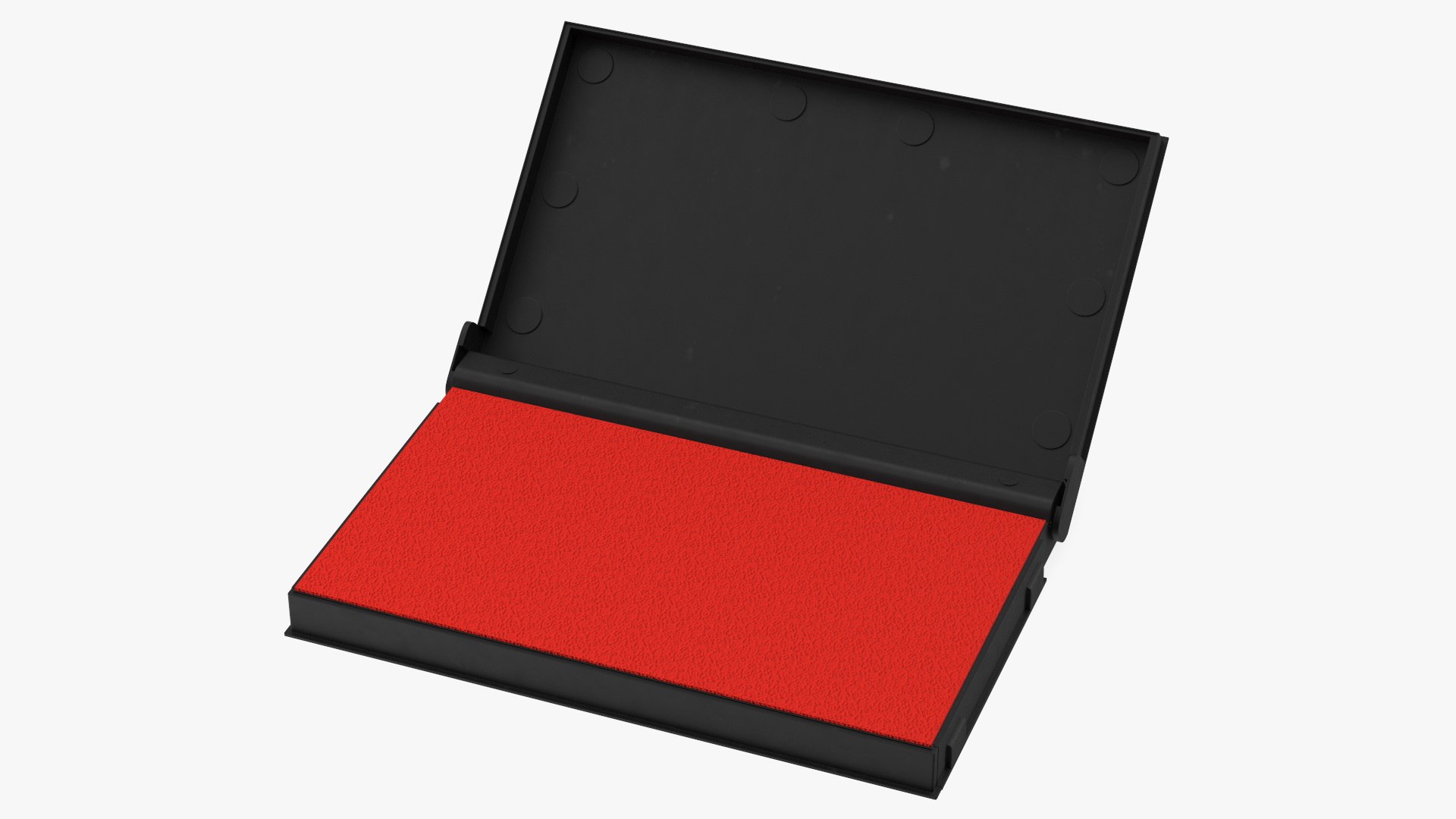 Stamp Ink Pad Red 3D model preview