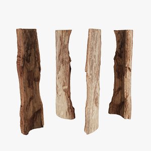 PSWooden008 scanned Wood chips 3D model