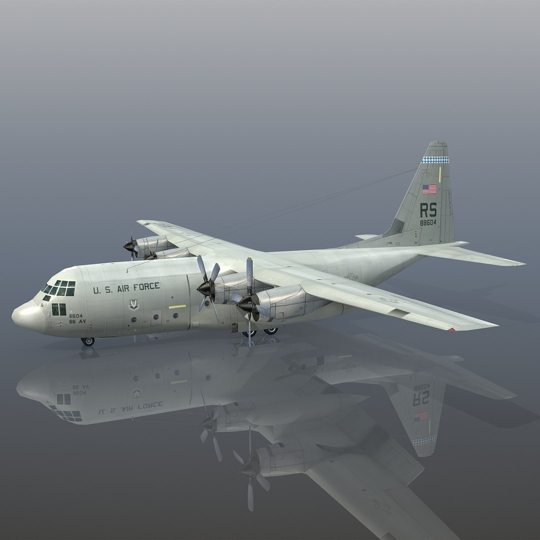 3d model lockheed c-130 hercules