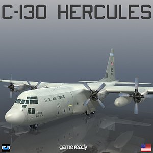 3d model lockheed c-130 hercules