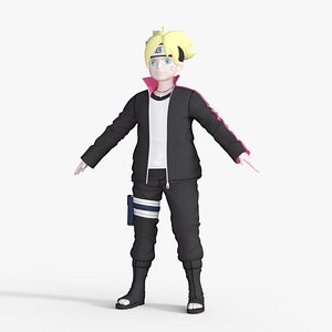 Boruto Uzumaki Low-poly