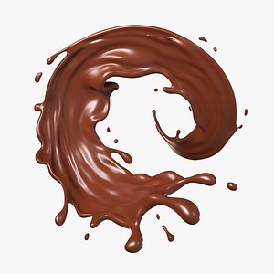 3D Chocolate Splash 07